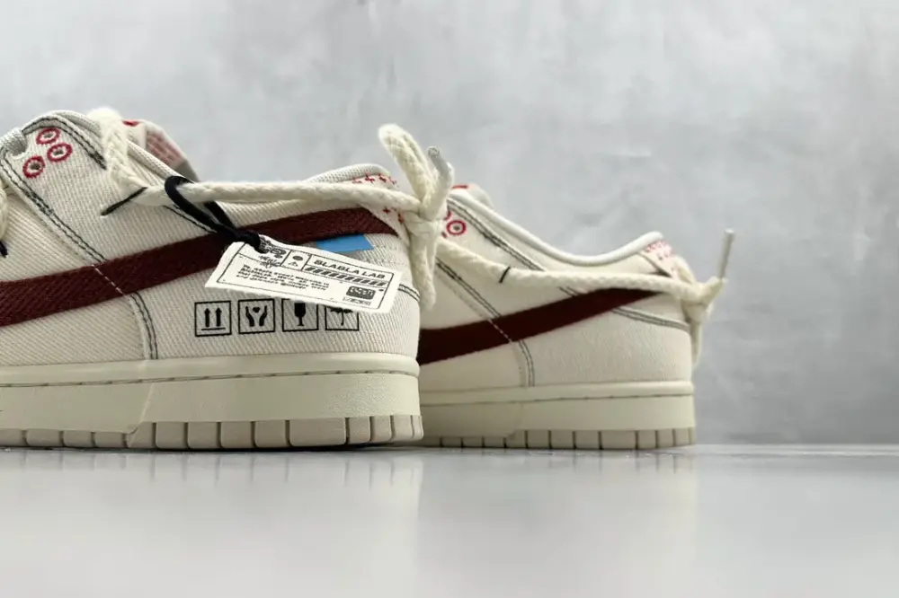 Nike Dunk Low Sashiko Grey Burgundy White – Nikes & Collection Trendy 1548 