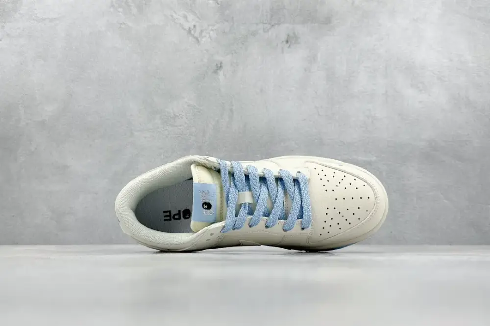 Nike SB Dunk Low BAPE Cream Blue Swoosh – Nikes & Refined 1598 