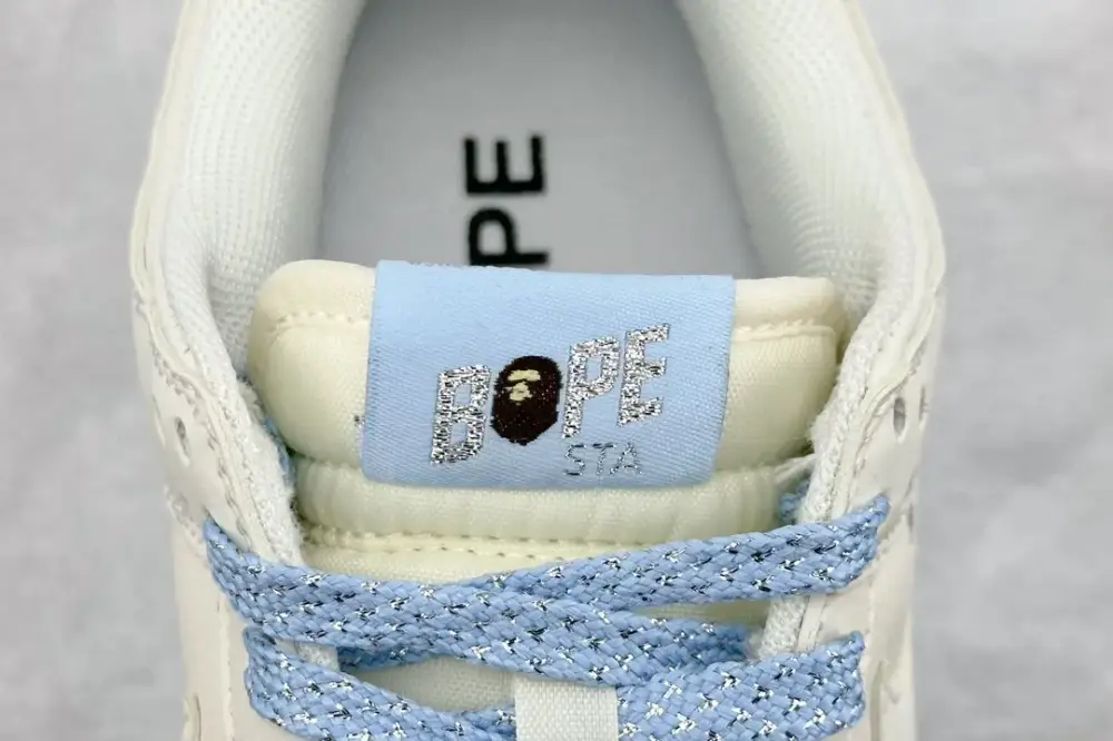 Nike SB Dunk Low BAPE Cream Blue Swoosh – Nikes & Refined 1598 
