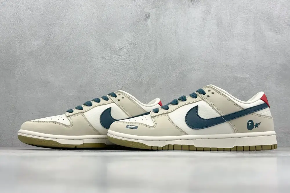 Nike SB Dunk Low Bape Beige Blue – Nikes Chic 1635 