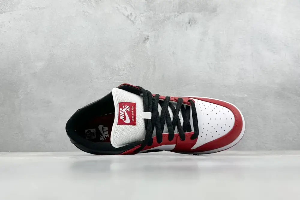 Nike SB Dunk Low Chicago Black White Red – Nikes & Modern 1579  ABD36
