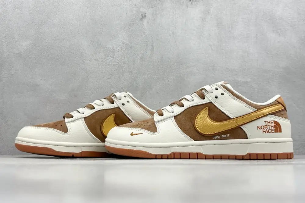 Contemporary Nike SB Dunk Low North Face Beige Brown – Nikes 1651 