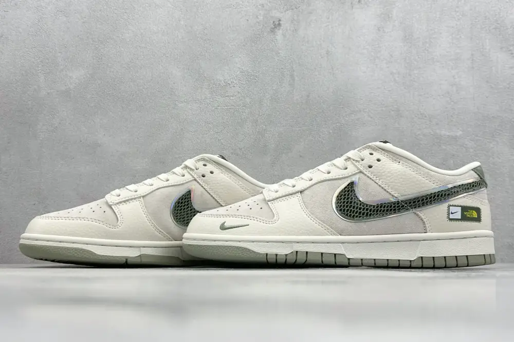 Nike SB Dunk Low North Face Snake Green Swoosh – BestValue 1622 