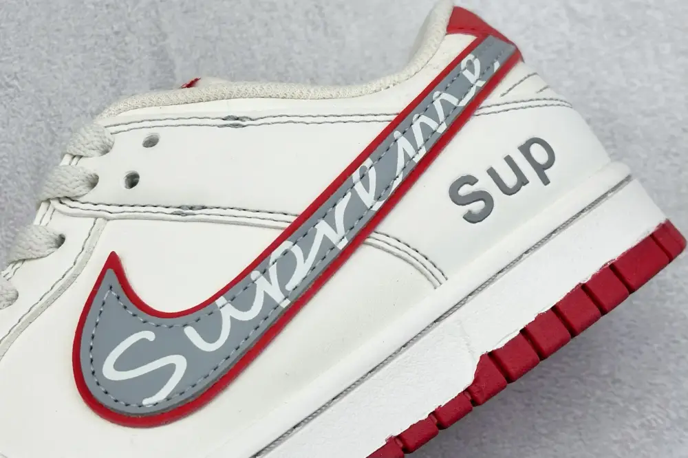 Nike SB Dunk Low SUP White Red Grey – Nikes FashionForward 1638 