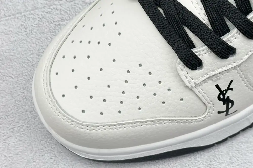 Affordable Nike SB Dunk Low Saint Laurent White Black Nikes 1583 
