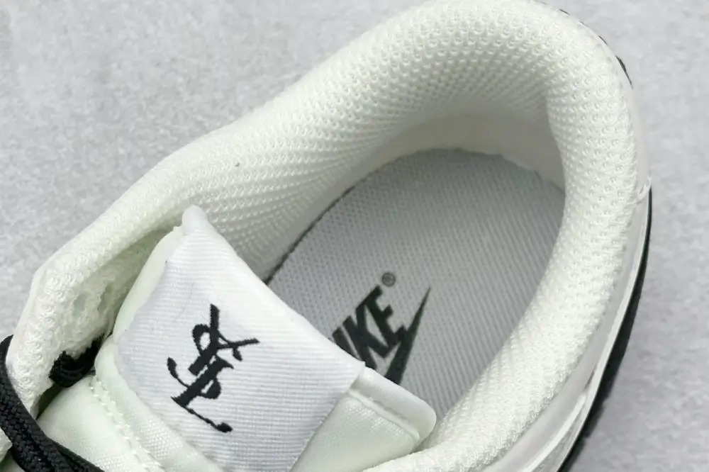 Affordable Nike SB Dunk Low Saint Laurent White Black Nikes 1583 