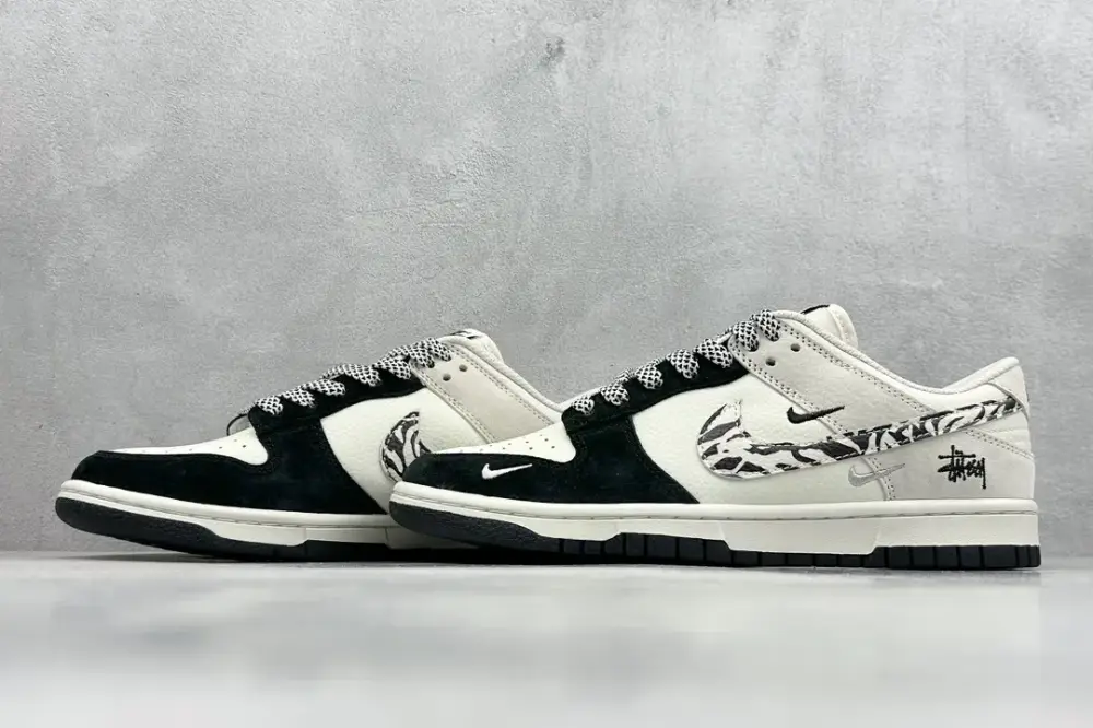 Nike SB Dunk Low Stussy Black White Zebra – Nikes Chic 1661 