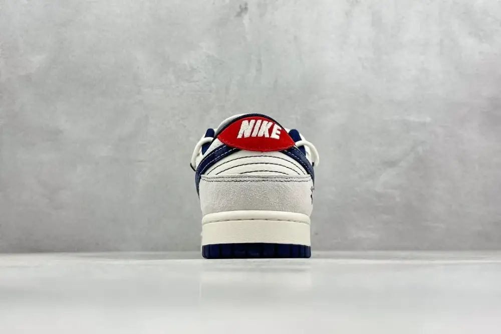 Flexible Nike SB Dunk Low Stussy Grey White Navy Nikes 1571 