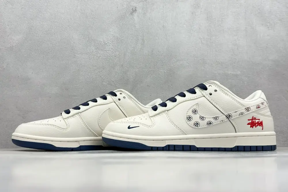 Functional Nike SB Dunk Low Stussy Off-White Blue – Nikes & Collection 1614 