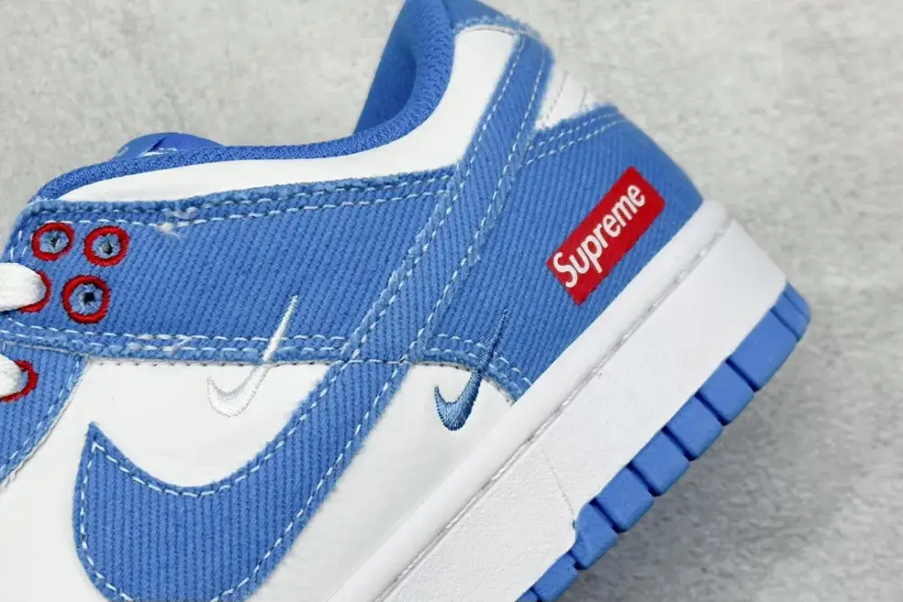 Nike SB Dunk Low Supreme Blue White – Nikes Breathable 1658 