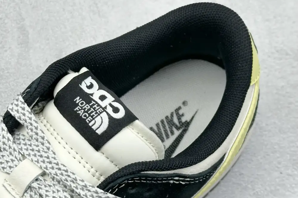 BestValue Nike SB Dunk Low The North Face White Black Yellow Nikes 1616 
