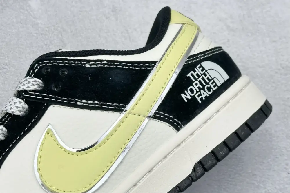 BestValue Nike SB Dunk Low The North Face White Black Yellow Nikes 1616 
