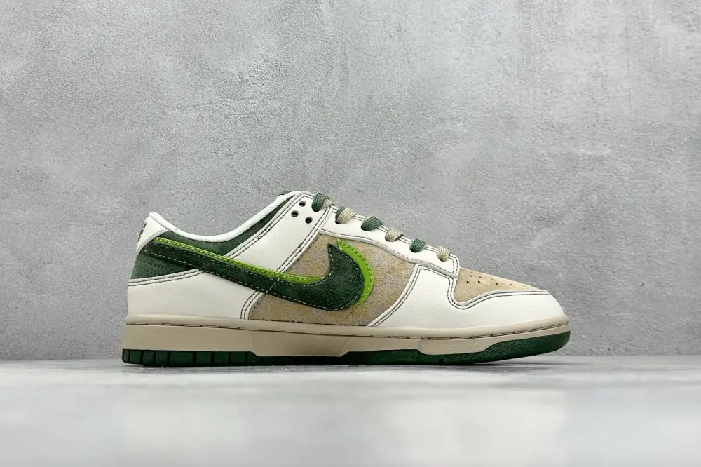 FreshLook Nike SB Dunk Low x GUCCI Gray Brown Green Nikes – High-Quality 1567  ABEAC6