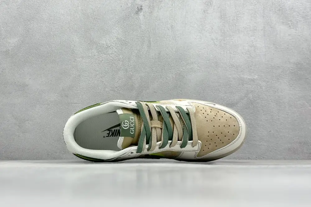FreshLook Nike SB Dunk Low x GUCCI Gray Brown Green Nikes – High-Quality 1567  ABEAC6