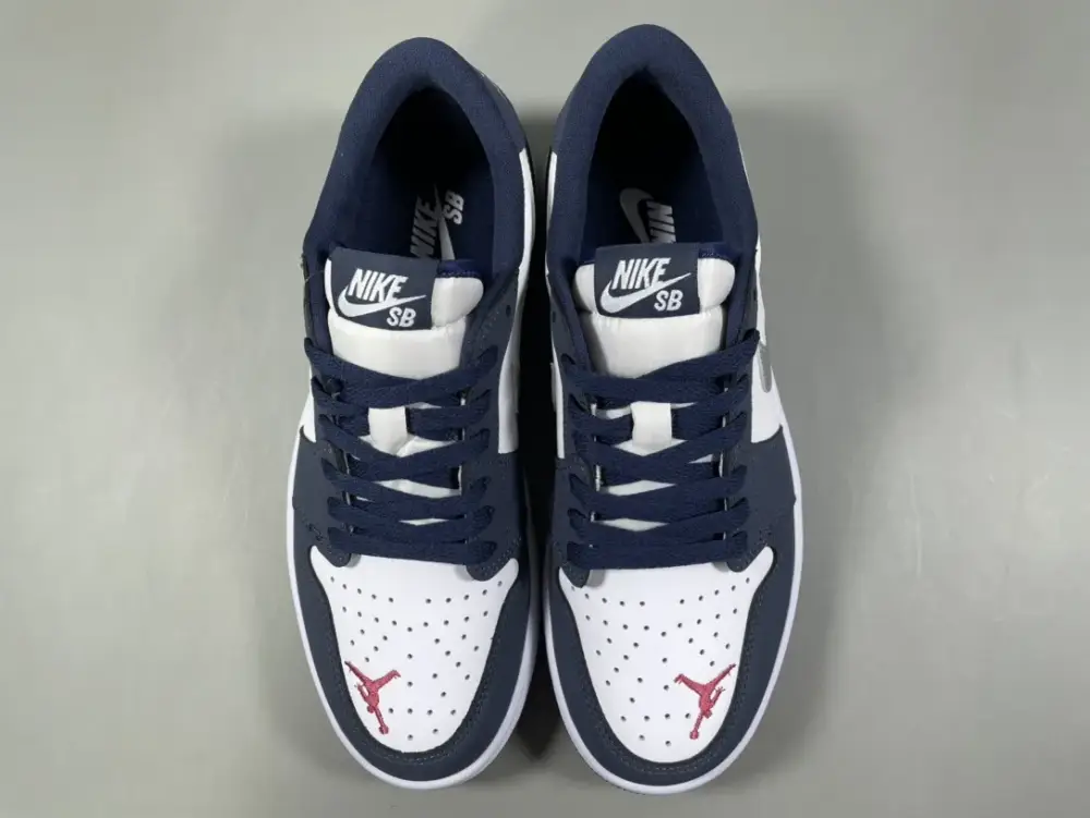Nike SB x Air Jordan 1 Low 'Navy Blue' – Corporate 260 Pure Version – Nikes Skate HighPerformance 1244 