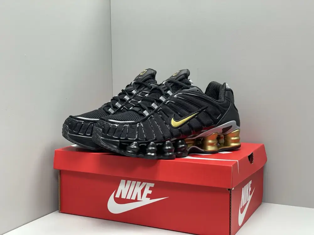 Nike Shox TL Black Gold Silver Sneakers – Tailored 1670 