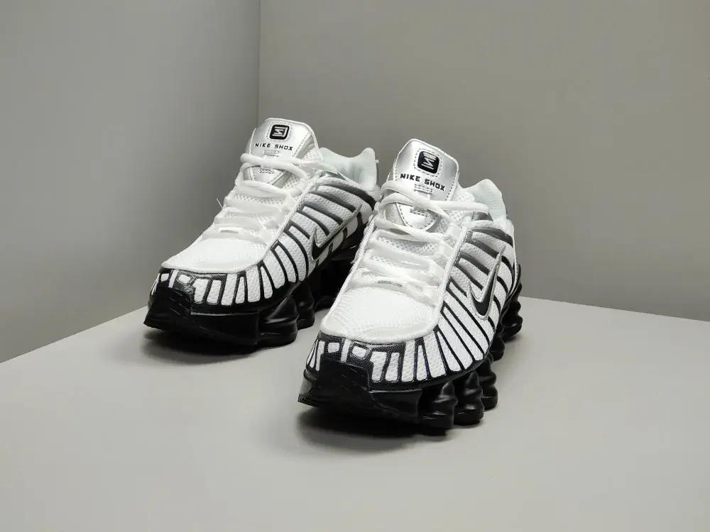 Nike Shox TL White Black Silver Sneakers Packable 1672 