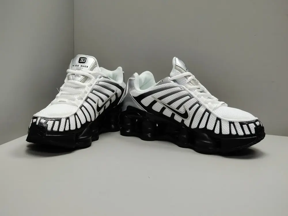 Nike Shox TL White Black Silver Sneakers Packable 1672 