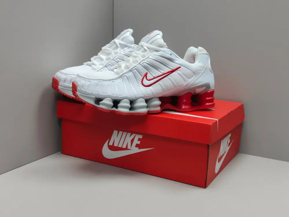 Timeless Nike Shox TL White Red Low Running – Nike Edition 1669 