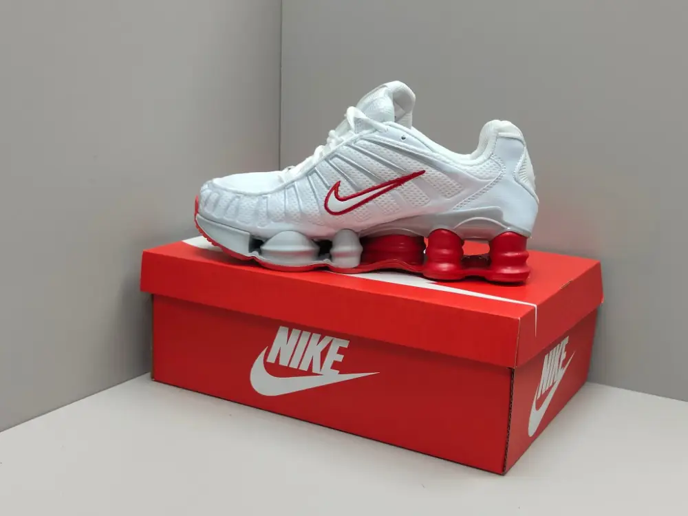 Timeless Nike Shox TL White Red Low Running – Nike Edition 1669 