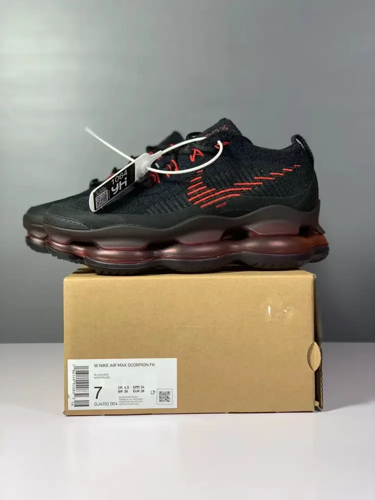 Nike Vapor Max Black Red Running – Sneakers Unique 1365 