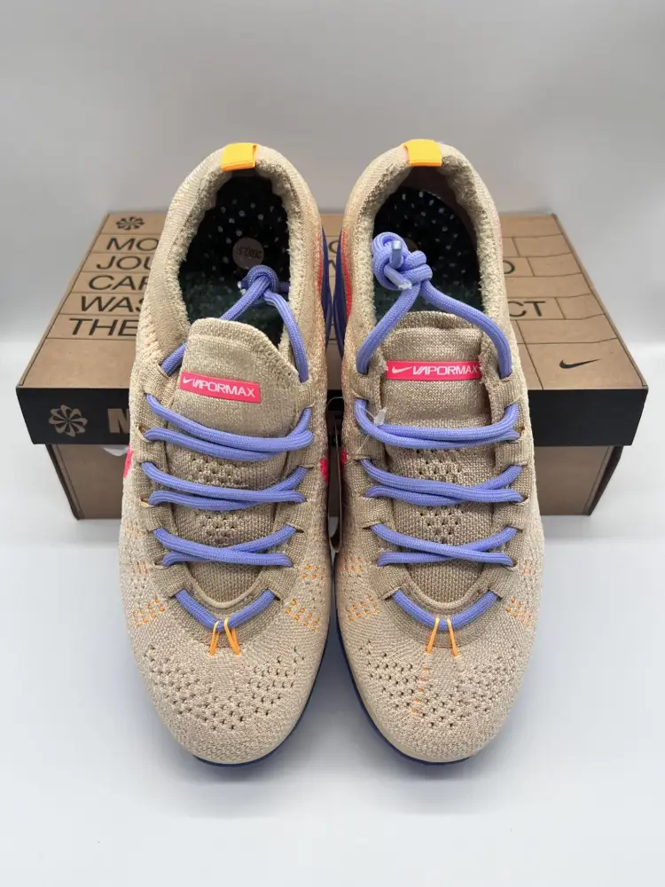 ZipUp Nike Vapormax 2023 Flyknit Beige Blue – Sneakers 1360 