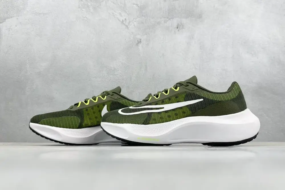 Nike Zoom FLY 5 PRM Olive Green Flyknit Low-Top Running for Men, Size 36-45, Style Code: DM8968-301, Premium Nike Breathable 1489 