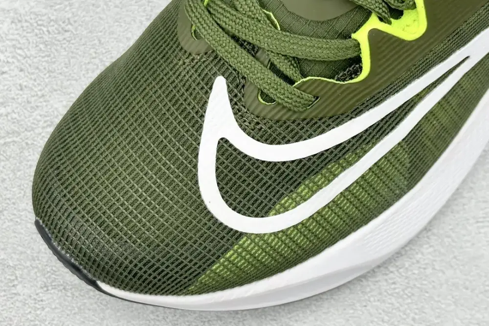 Nike Zoom FLY 5 PRM Olive Green Flyknit Low-Top Running for Men, Size 36-45, Style Code: DM8968-301, Premium Nike Breathable 1489 