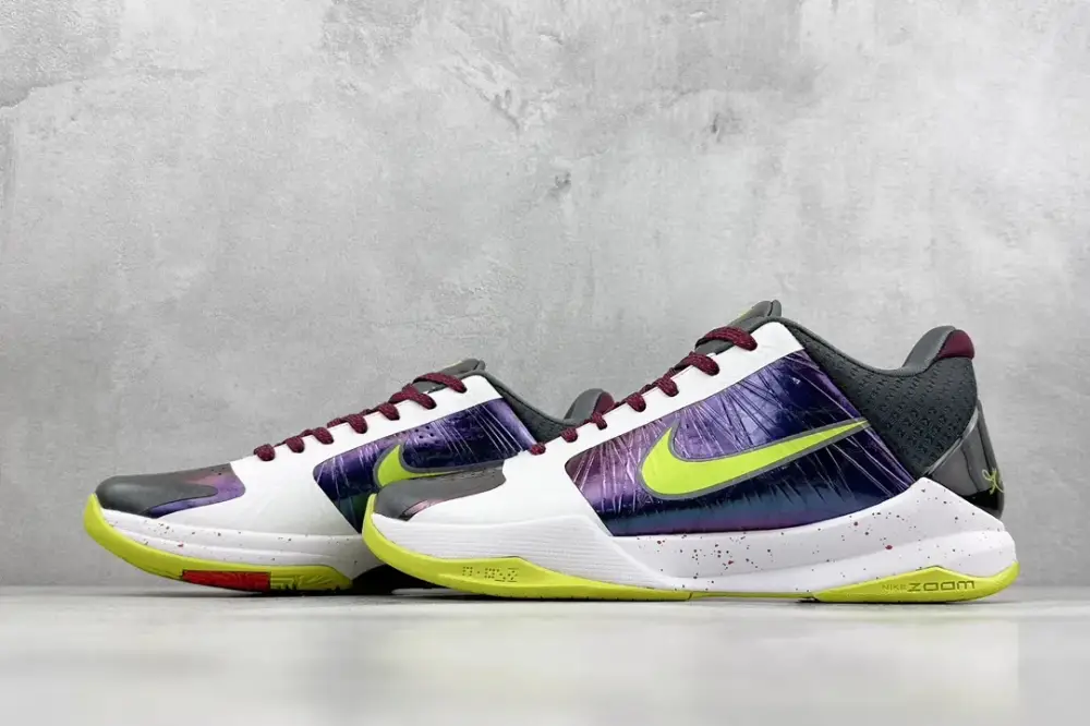 Nike Zoom Kobe 5 Protro – White Volt Purple – CD4991-100 – with Nike Style Tailored 1433 