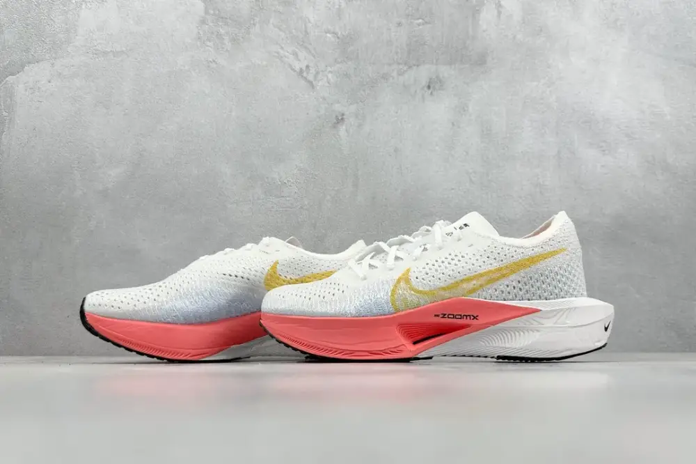 WaterResistant Nike ZoomX Vaporfly NEXT% 3 Marathon Running – White Red, Cushioning, Multiple Sizes, Inspired by Nike Designs 1483 
