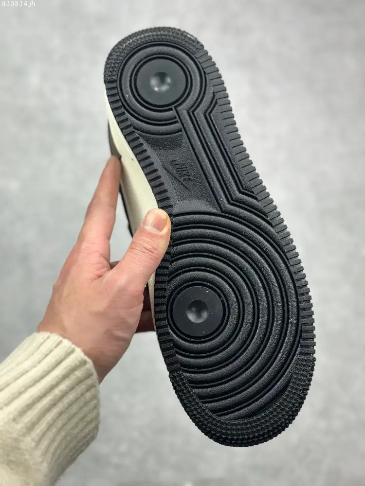 Stretchable Nike x Kaws Air Force 1 Custom Strap Sneakers – Wheat Black Brown – High Quality with Design 1082 