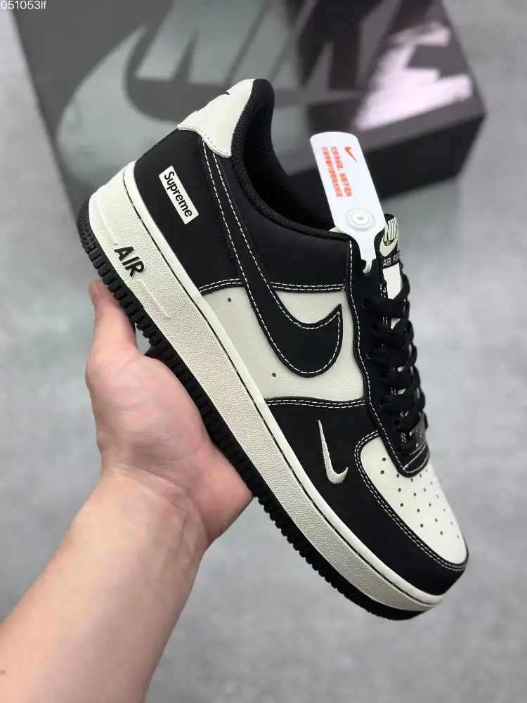 QuickDry Nike x Supreme Air Force 1 '07 Low Cream Black – Limited Edition Best Sneakers 994  BBFED16