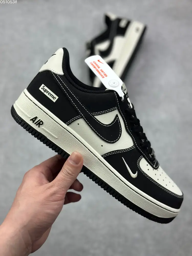 QuickDry Nike x Supreme Air Force 1 '07 Low Cream Black – Limited Edition Best Sneakers 994 