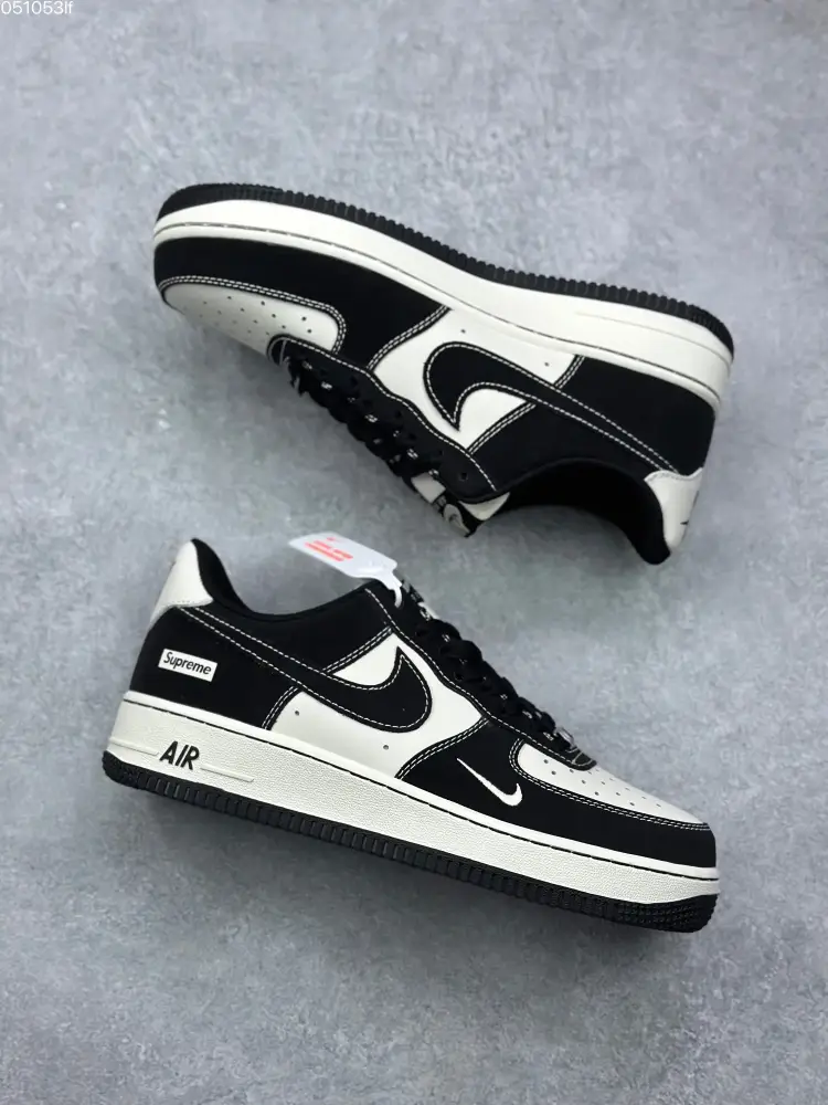 QuickDry Nike x Supreme Air Force 1 '07 Low Cream Black – Limited Edition Best Sneakers 994 