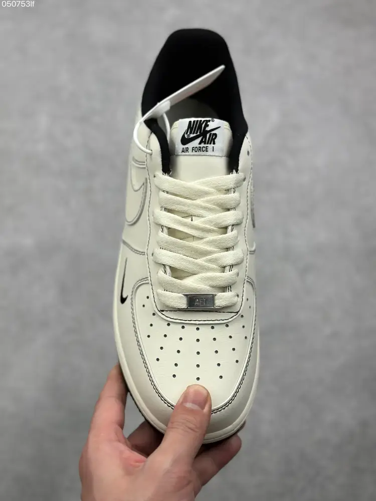 Breathable Nike x Supreme Air Force 1 '07 Low Cream Black Limited Edition – Best Sneakers 999  DBCE482