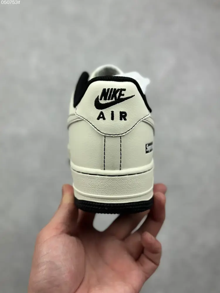 Breathable Nike x Supreme Air Force 1 '07 Low Cream Black Limited Edition – Best Sneakers 999 