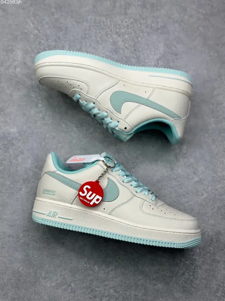 Nike x Supreme Air Force 1 07 Low 'Ice Blue' – Limited Edition Best Sneakers OnTrend 998 