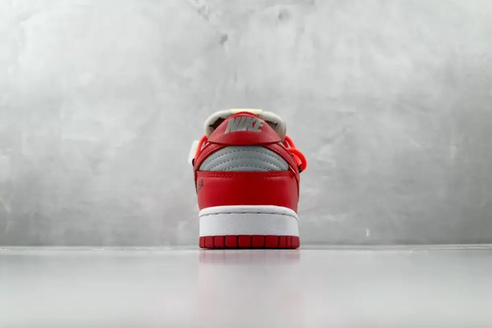 Upgraded Off-White Nike Dunk Low Red Leather – Nikes Collection 1564 