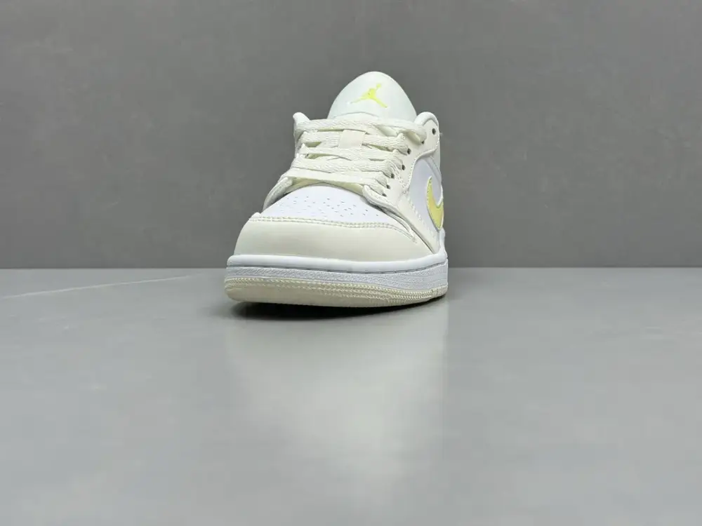 Pure Origin 230 AJ1 Low Top Sneakers – White Yellow, Authentic Version, Best Sneakers, Top , Sizes 36-46 (Including Half Sizes Sporty 1289 