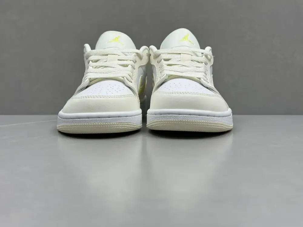 Pure Origin 230 AJ1 Low Top Sneakers – White Yellow, Authentic Version, Best Sneakers, Top , Sizes 36-46 (Including Half Sizes Sporty 1289 