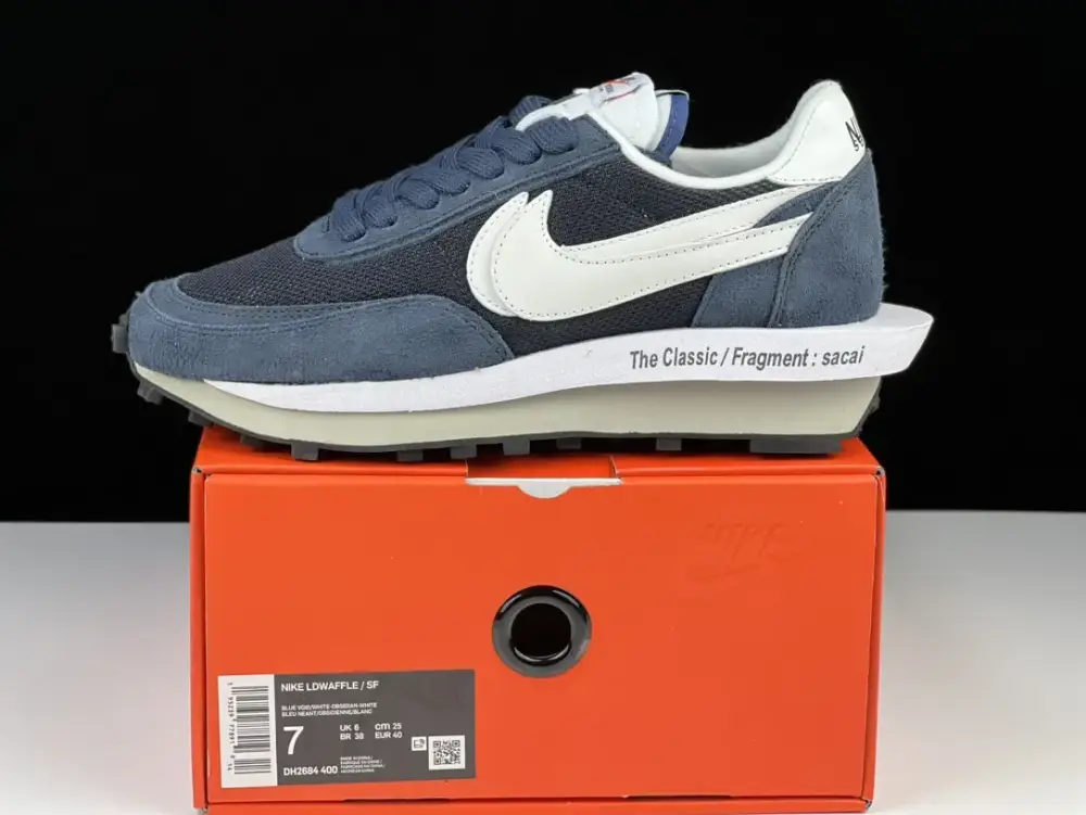 EyeCatching SACAI x NIKE LDV Waffle Navy Blue White Deconstructed Running – Nike Edition 1508  CCFD124