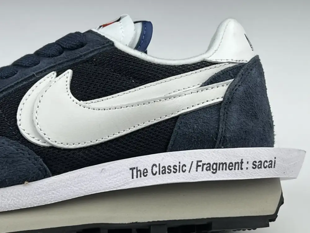 EyeCatching SACAI x NIKE LDV Waffle Navy Blue White Deconstructed Running – Nike Edition 1508 