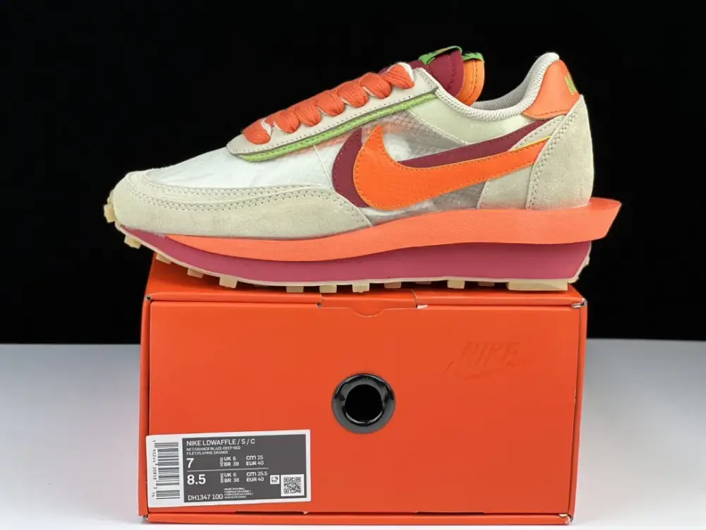 SACAI x Nike LDV Waffle Beige and Orange Deconstructed Running – Premium Nike Edition with Quality Resilient 1509  ADDBD295