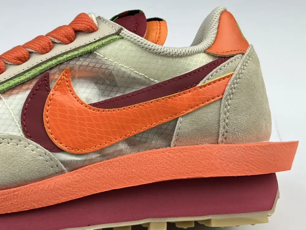 SACAI x Nike LDV Waffle Beige and Orange Deconstructed Running – Premium Nike Edition with Quality Resilient 1509 