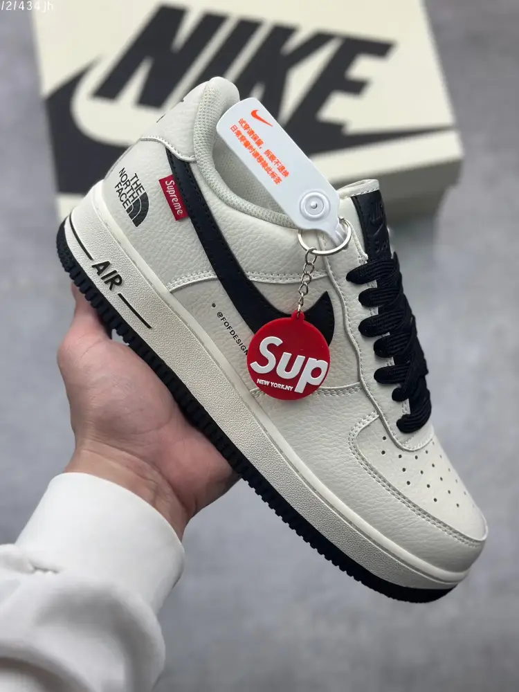 FastDry Supreme x The North Face x Nike Air Force 1 Low – Black – Limited Edition Sneakers with High Quality Design 1090 