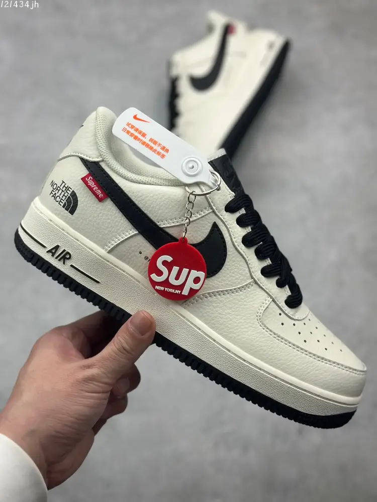 FastDry Supreme x The North Face x Nike Air Force 1 Low – Black – Limited Edition Sneakers with High Quality Design 1090 
