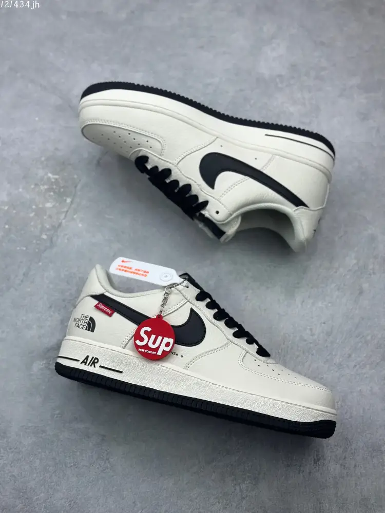FastDry Supreme x The North Face x Nike Air Force 1 Low – Black – Limited Edition Sneakers with High Quality Design 1090 
