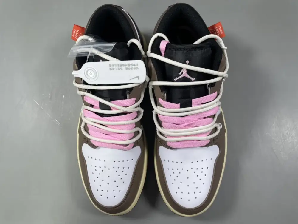 Travis Scott x Air Jordan 1 Low Mocha – Men's Basketball with Top and Best Sneakers, Sizes 36-46 (Including Half Sizes Premium 1258 