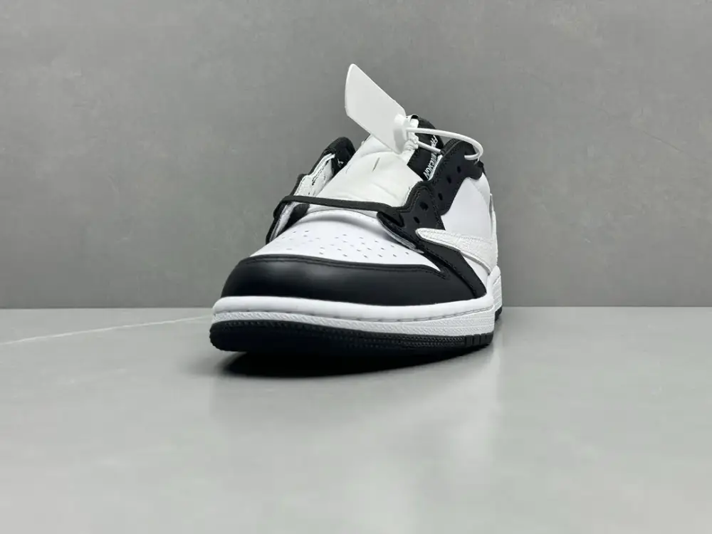 TechFriendly Travis Scott x Air Jordan 1 Low OG Black White Reverse Swoosh , Top-Quality Best Sneakers, Sizes 36-47 (Including Half Sizes 1263  FCBCE625