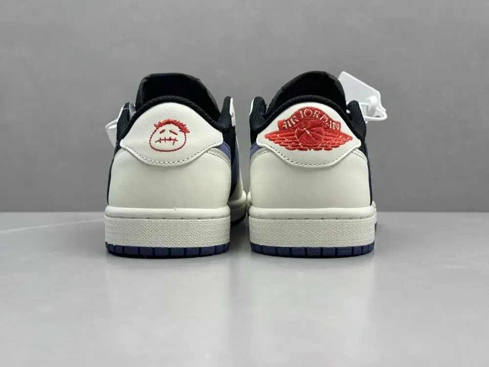 FastDry Travis Scott x Air Jordan 1 Low Reverse Mocha – Black White Blue, Top , Best Sneakers, Sizes 36-47 Including Half Sizes 1268 